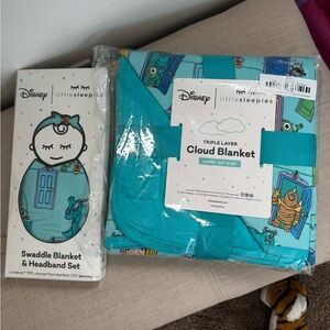 Little sleepies monsters inc cloud and swaddle bundle